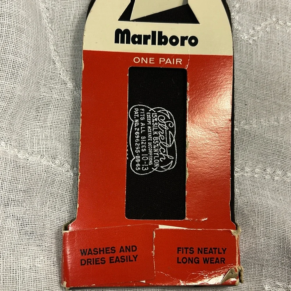 NWT Vintage Marlboro silk blend socks “fits size 10-13”